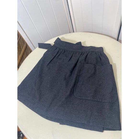 French Connection Gray Wool Blend Wrap Mini Skirt Sz. 4 - Picture 2 of 3